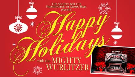 CAA_Happy Holidays with the Mighty Wurlitzer logo