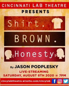 CLT_Shirt Brown Honesty logo