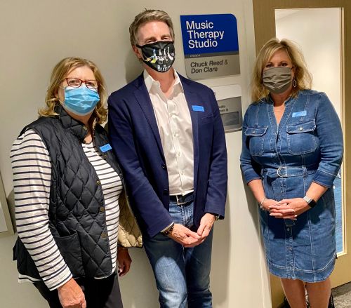 TC_Suits the Rock Room L-R_Sue Clare, Kevin Canafax, Melissa Singer-Reed