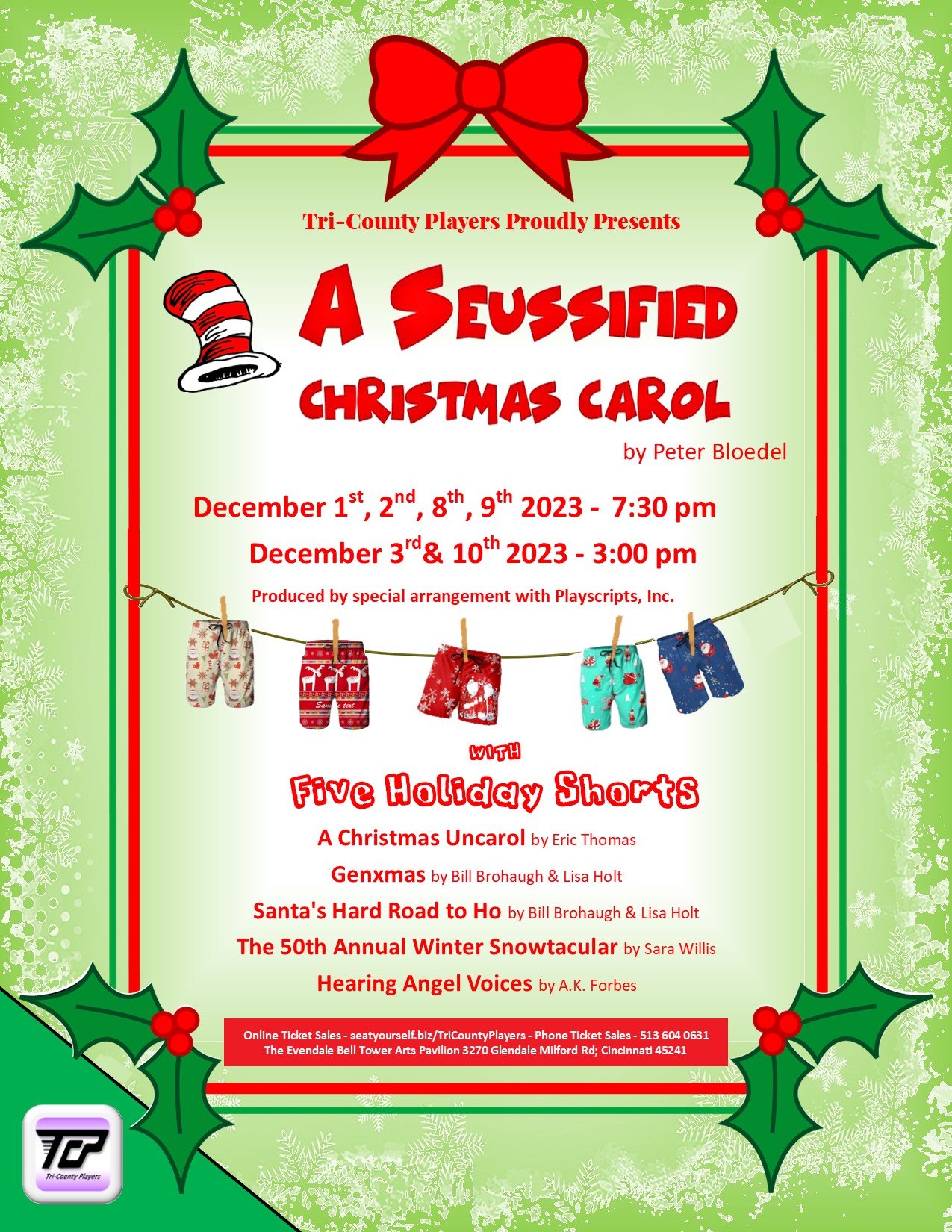 A SEUSSIFIED CHRISTMAS CAROL with FIVE HOLIDAY SHORTS Runs Dec. 1-10 ...